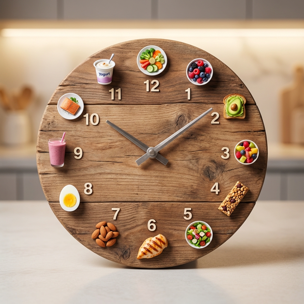 Relógio com comida